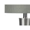 Monarch Specialties Lighting, Set Of 2, 24 in.H, Table Lamp, Usb Port, Nickel Metal, Grey Shade I 9642 - alternate 2